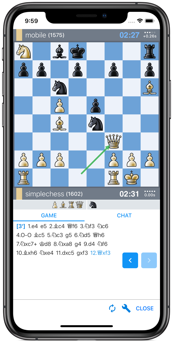 Play chess online for free! - SimpleChess